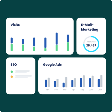 Dashboard mit Web-Statistiken