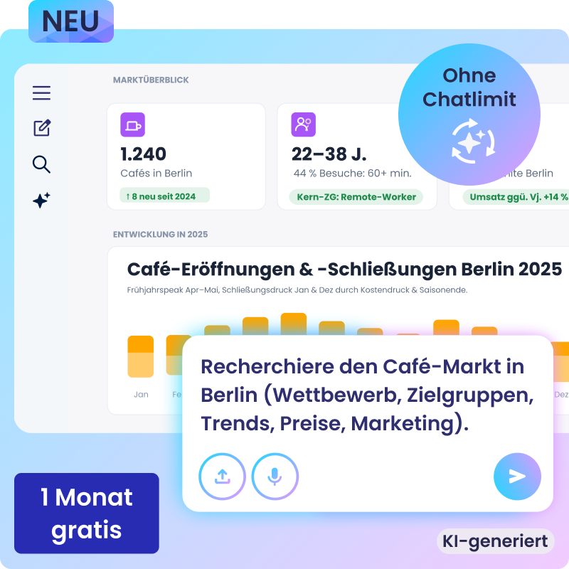 Promptfenster mit entsprechenden KI-Ergebnissen