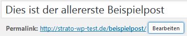 WordPress-SEO: Positives Beispiel für einen Permalink