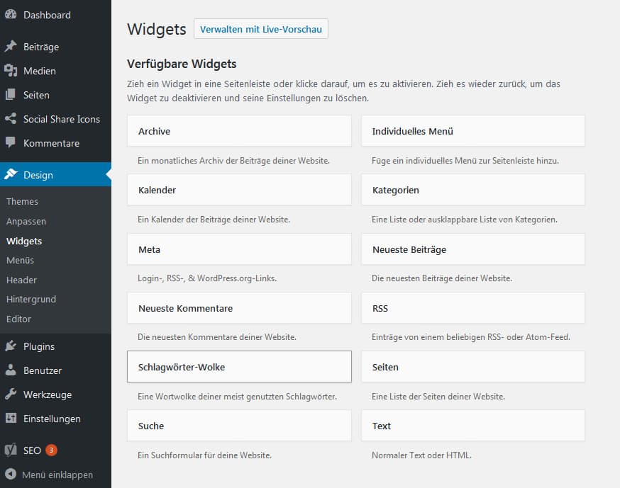 WordPress Tags: Tag-Cloud