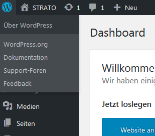 WordPress-Tutorial: Links zu Hilfen im Backend