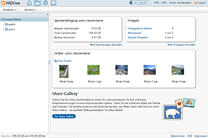 STRATO HiDrive Dateimanager