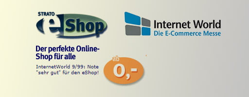 1999 - STRATO Online-Shop für alle