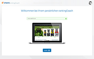 Laptop mit Rankingcoach Screen