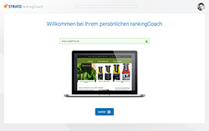 Laptop mit Rankingcoach Screen