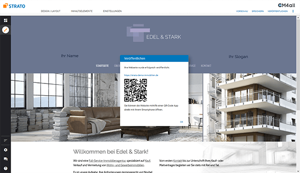 Beschreiben Sie mich auf Website Probe