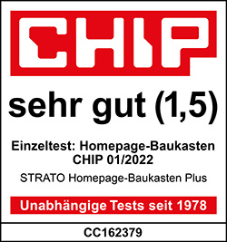 CHIP Zertifizierung “sehr gut”