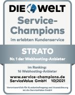Service-Champion 2021 der Webhosting-Branche
