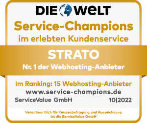 Siegel: Service-Champion 2022