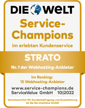 Siegel: Service-Champion 2022