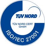 Siegel: TÜV Nord ISO 27001