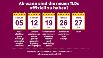 Infografik: Die neue Welt der Domains