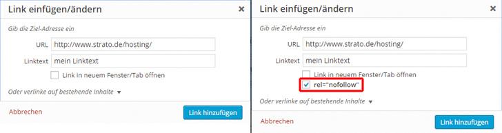 Ein Häkchen genügt und das Ranking-Risiko bei problematischen Links ist gebannt