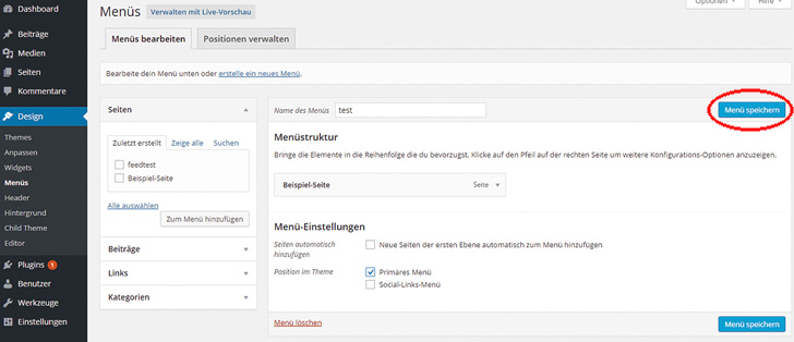Sofern vorhanden, solltest Du individuelle Menüs nach Aktivierung des Child Themes einmal neu speichern.