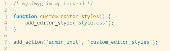 Code für WordPress