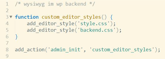 Code für WordPress