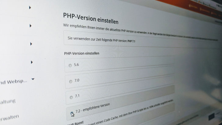 Schneller und sicherer: WordPress auf PHP 7.2 umstellen