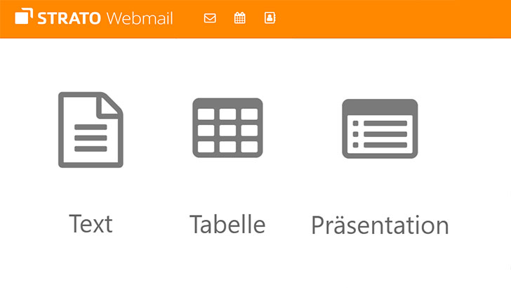 Dokumente in Webmail bearbeiten mit STRATO Documents