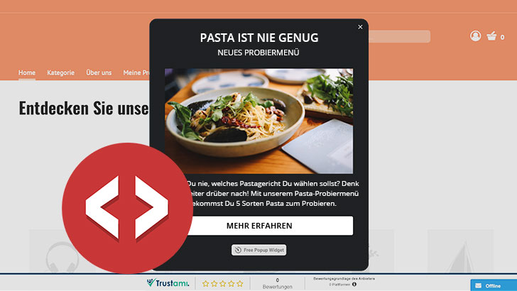 Das kannst Du mit dem HTML-Widget im Webshop machen