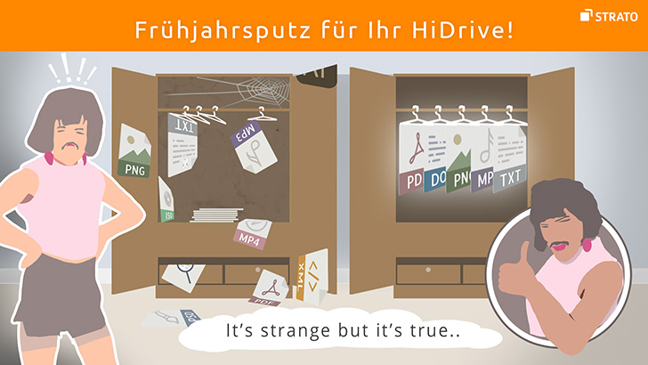 Wir schaffen Ordnung – der HiDrive Aufräumservice kommt!