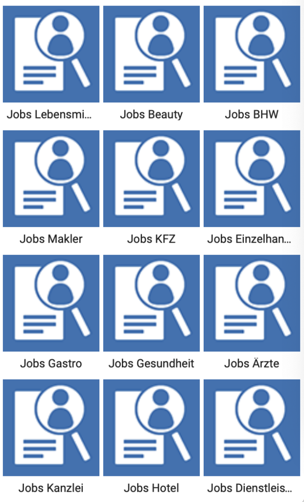 Jobangebot-Widget im Homepage-Baukasten