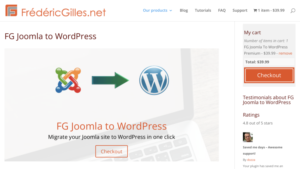 Es gibt zwei hervorragende Plugins für den Umzug von Joomla und Drupal zu WordPress.
