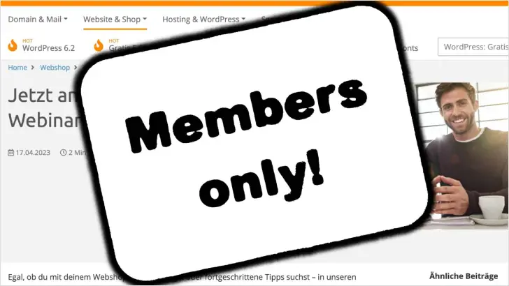 VIP-Blog: Mitglieder-Bereich in WordPress einrichten