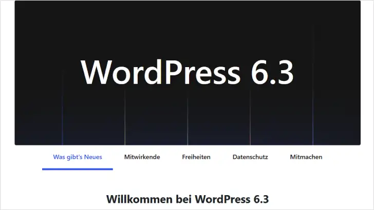 WordPress 6.3: Das sind die Neuerungen