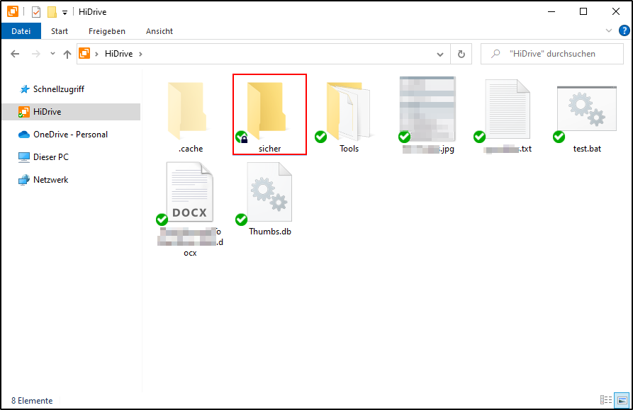 HiDrive Neuer verschlüsselter Ordner 3 HiDrive Neuer verschlüsselter Ordner 3