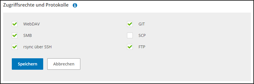 Zugriffsrechte und Protokolle Zugriffsrechte und Protokolle
