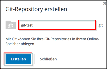 HiDrive GIT benennen