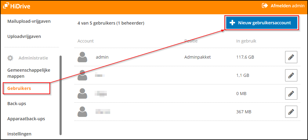 Nieuw gebruikersaccount Nieuw gebruikersaccount