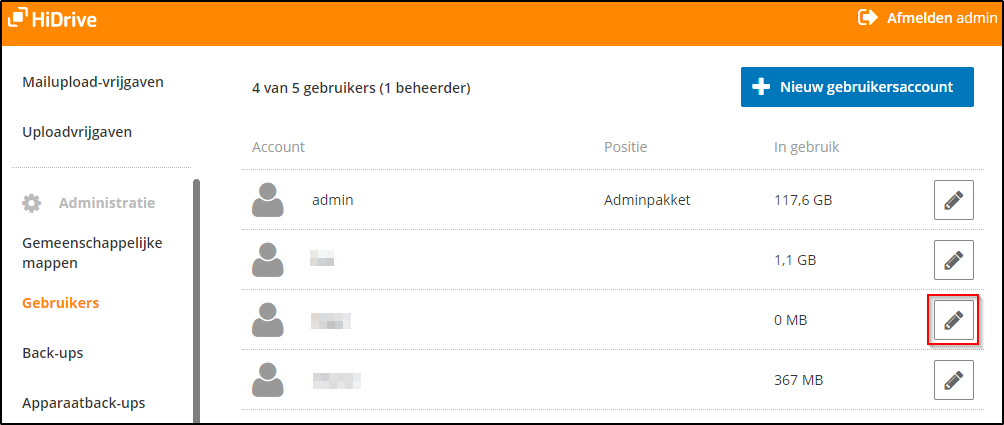 Gebruikers instellen Gebruikers instellen