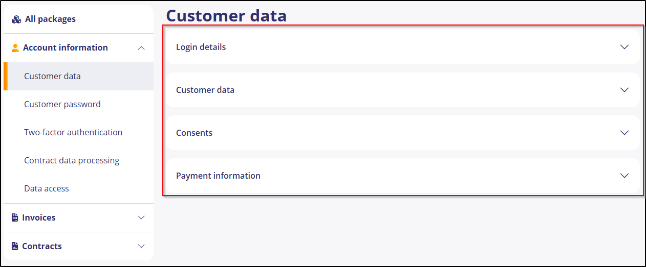 Which Customer data Which Customer data