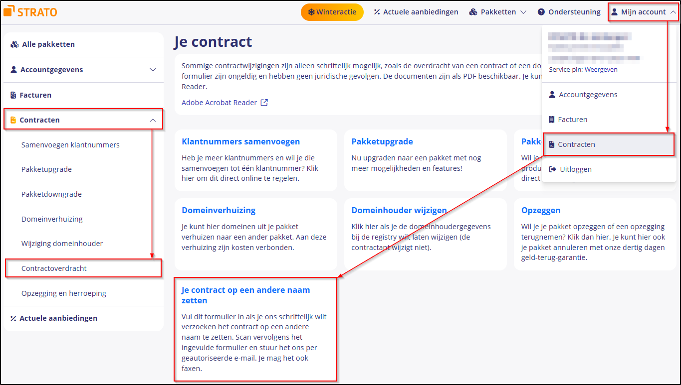 Contractoverdracht Contractoverdracht