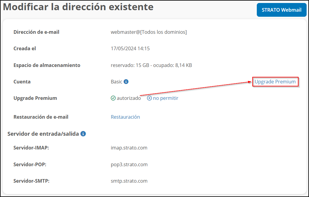 Buzón Upgrade Premium Buzón Upgrade Premium