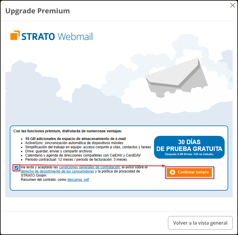 Confirmar Upgrade Premium Confirmar Upgrade Premium