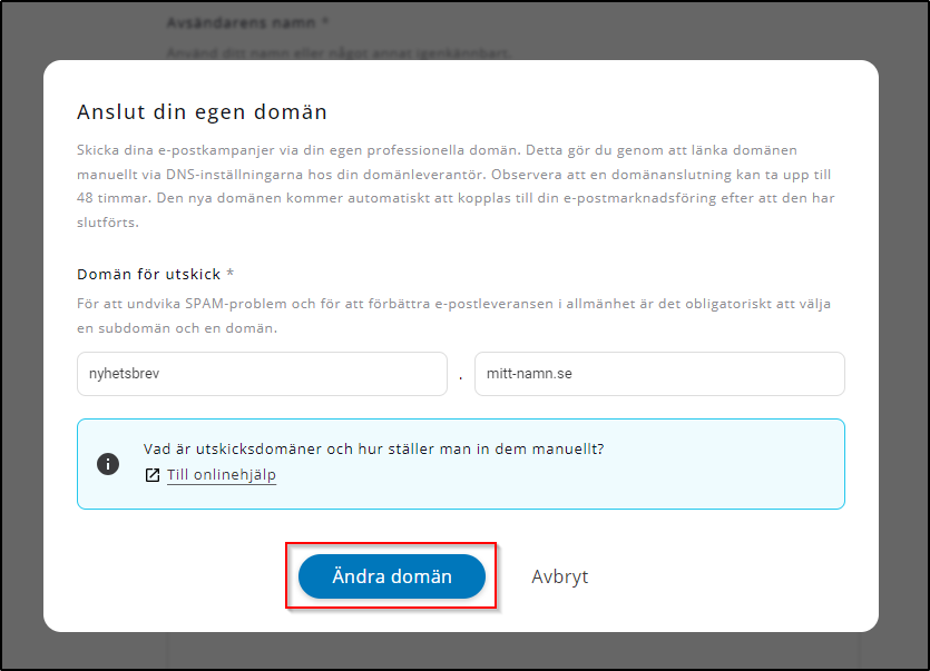 Anslut din domän met E-postmarknadsföring | STRATO