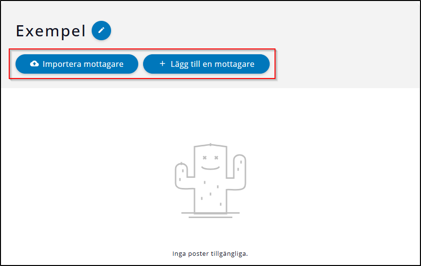 Val av Mottagare Val av Mottagare