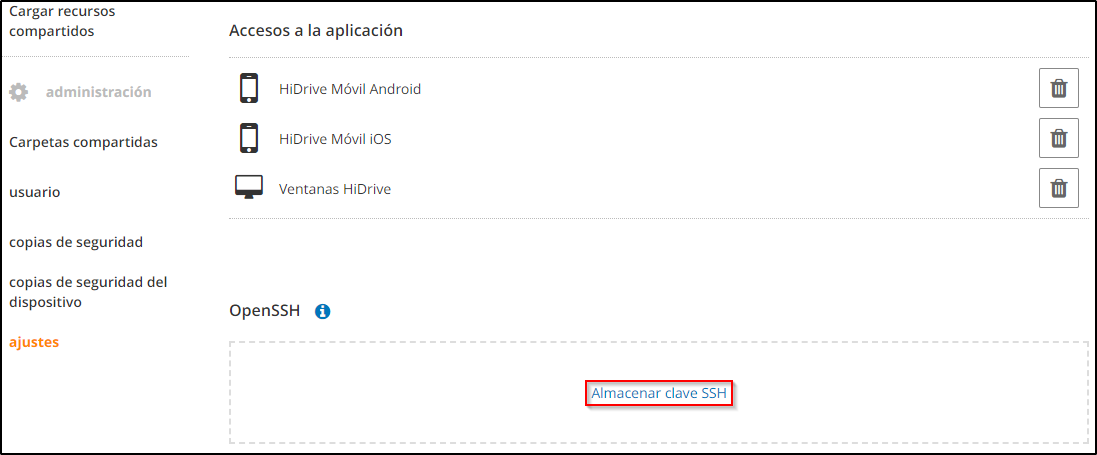 Almacenar clave-SSH Almacenar clave-SSH