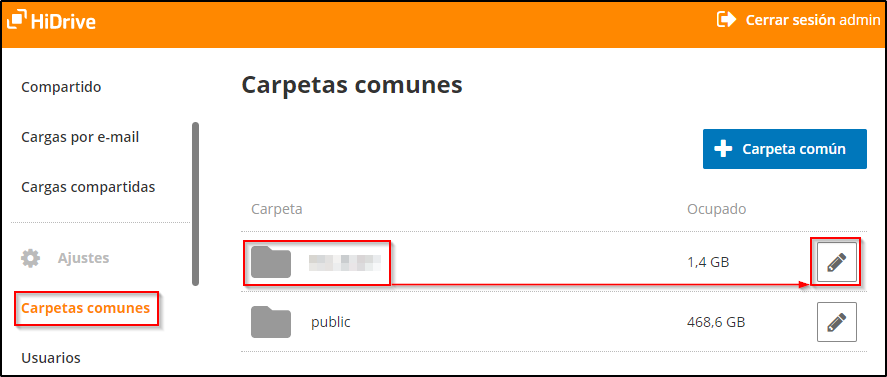 editar una carpeta compartida editar una carpeta compartida