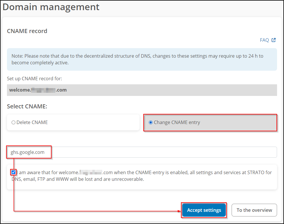 CNAME record CNAME record