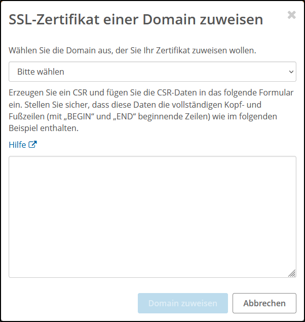 STRATO SSL zuweisen STRATO SSL zuweisen