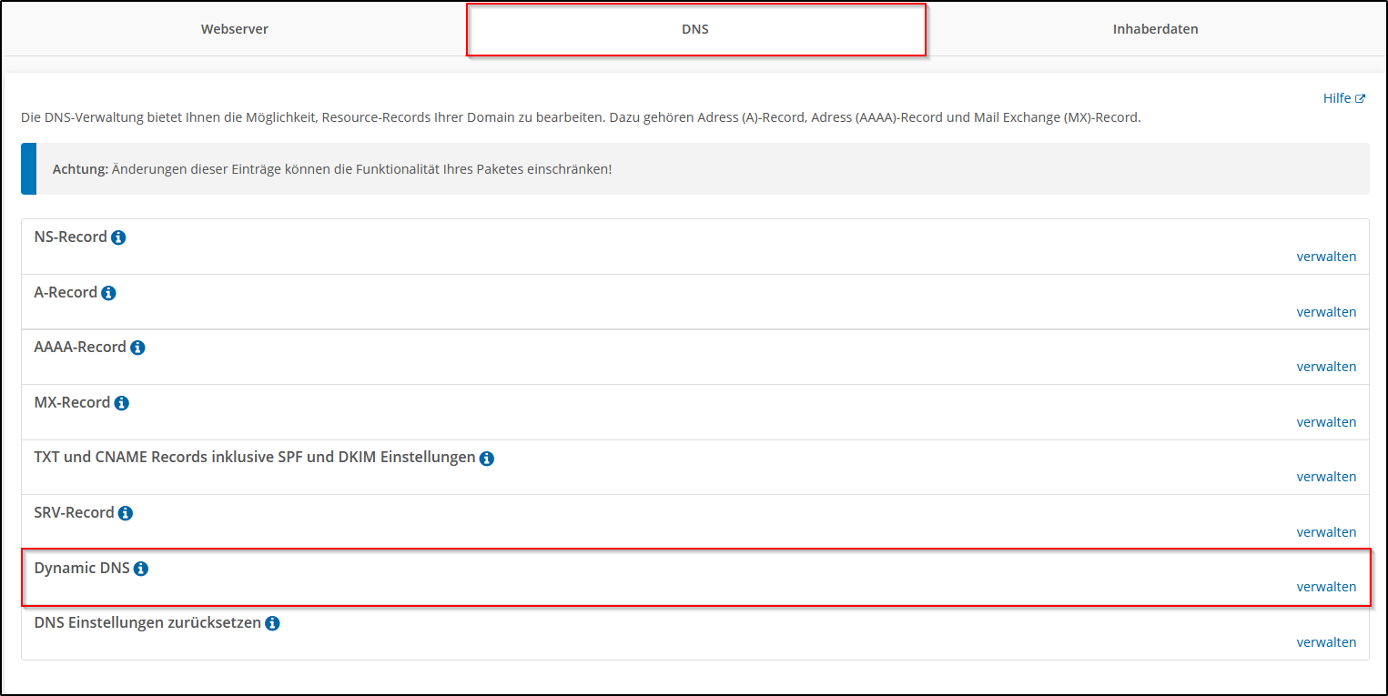 Dynamic DNS