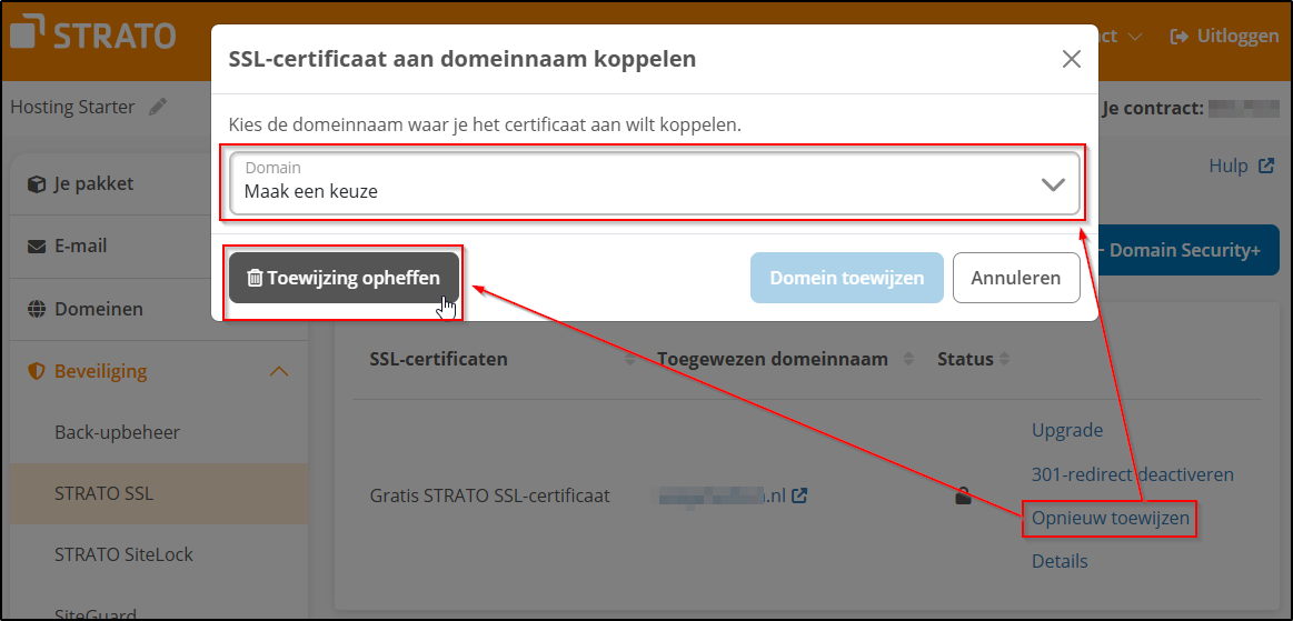 SSL Opnieuw toewijzen SSL Opnieuw toewijzen