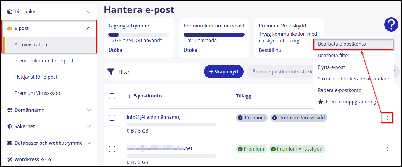 flexibla e-postutrymmet 01 administration