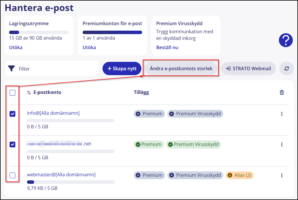 flexibla e-postutrymmet 03 flera e-postkonton