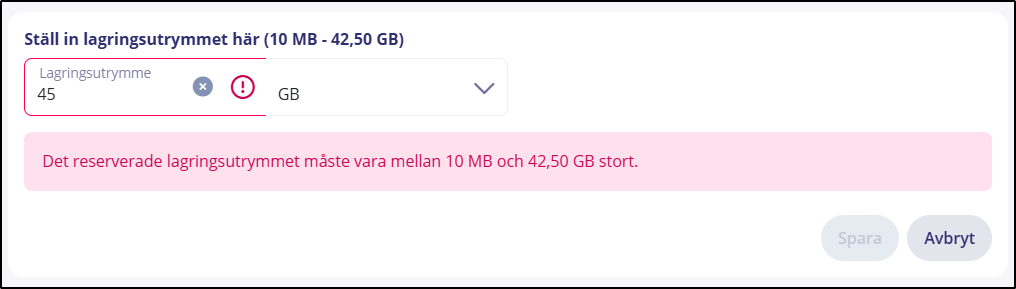 flexibla e-postutrymmet 05 Gräns