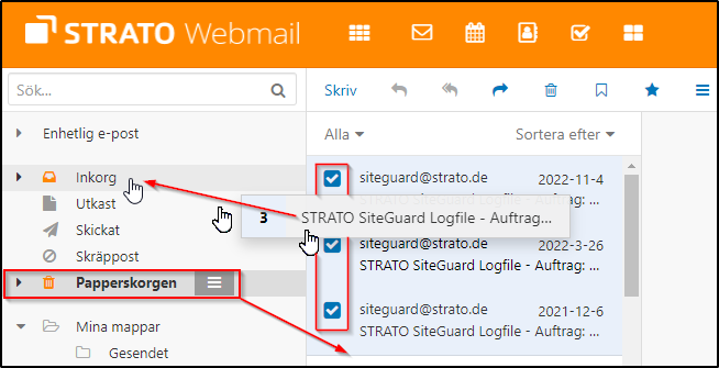 Webmail Papperskorgen Webmail Papperskorgen