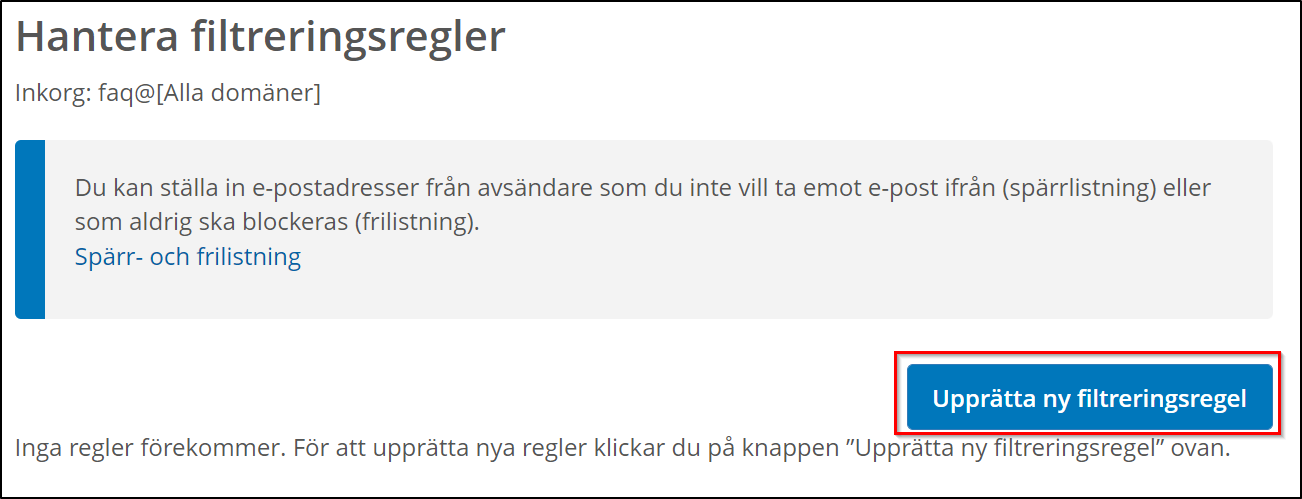 filtreringsregel filtreringsregel